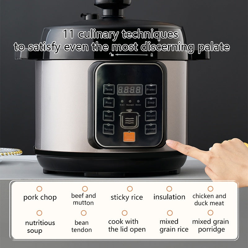 1050W Electric Pressure Cooker Multi-Purpose 5 Litre 10-in-1 Digital Screen