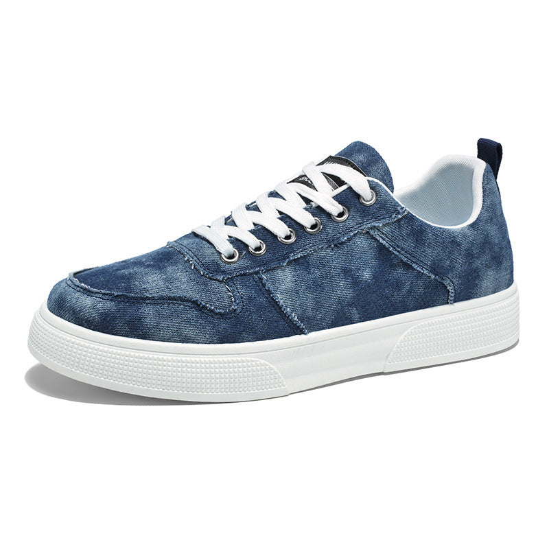Summer Low-top Canvas Sneakers Increased By Denim Shoes