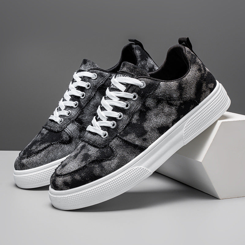 Summer Low-top Canvas Sneakers Increased By Denim Shoes