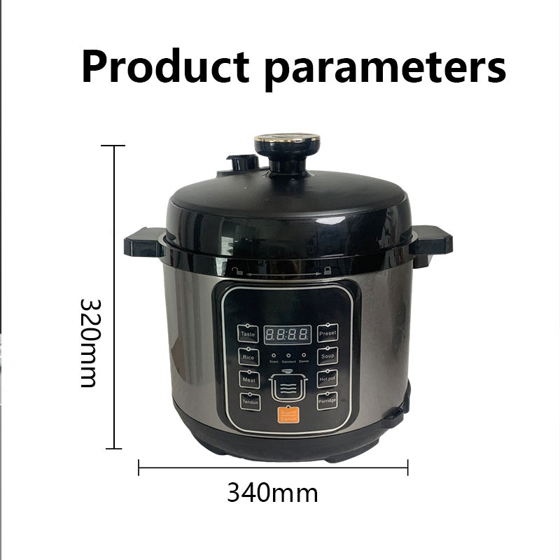 1050W Electric Pressure Cooker Multi-Purpose 5 Litre 10-in-1 Digital Screen